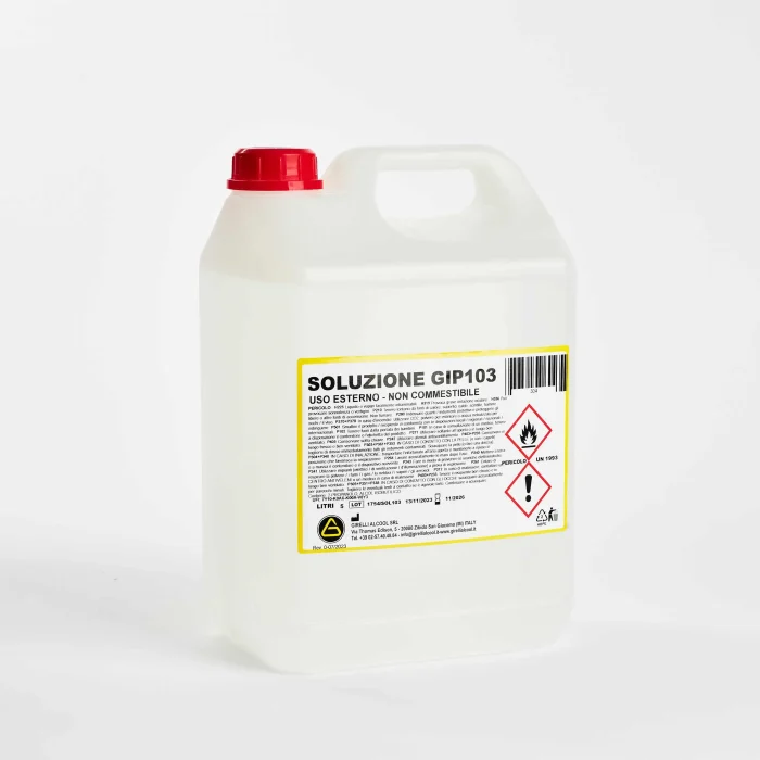 ALCOOL ISOPROPILICO 97%  SOLUZIONE GIP103 - Scatola composta da 2 taniche da 5L - immagine 2