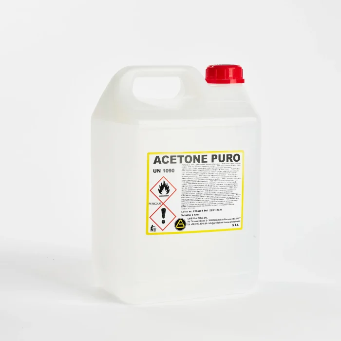 ACETONE PURO - Scatola composta da 5 taniche da 5 litri - immagine 2